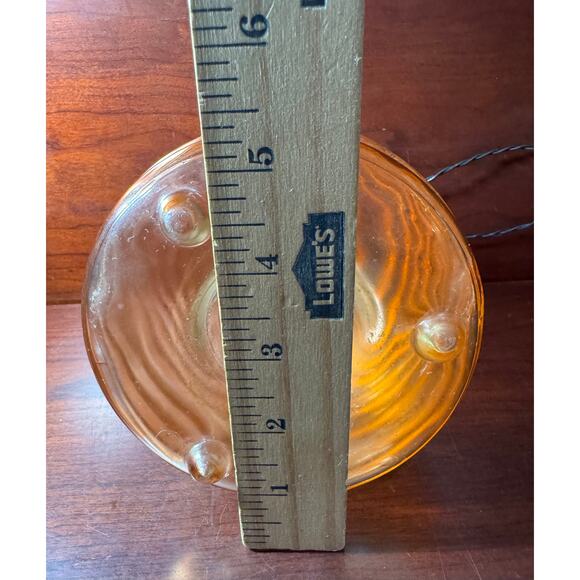 Vintage Bee Hive Shape Fly Wasp Insect Catcher Trap Orange Glass - Picture 6 of 7
